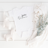 Custom name baby onesie