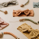 Jersey Ribbed Headband Bow - Baby Bunny Co.