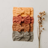 Jersey Ribbed Headband Bow - Baby Bunny Co.