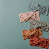 Jersey Ribbed Headband Bow - Baby Bunny Co.