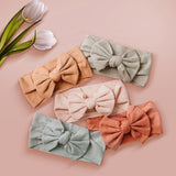 Jersey Ribbed Headband Bow - Baby Bunny Co.
