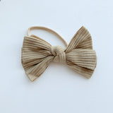 Jersey Ribbed Bow Bow - Baby Bunny Co.