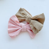 Jersey Ribbed Bow Bow - Baby Bunny Co.