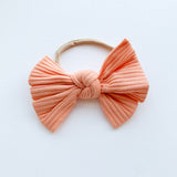 Jersey Ribbed Bow Bow - Baby Bunny Co.