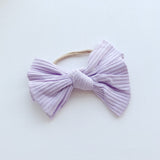 Jersey Ribbed Bow Bow - Baby Bunny Co.