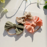Jersey Ribbed Bow Bow - Baby Bunny Co.