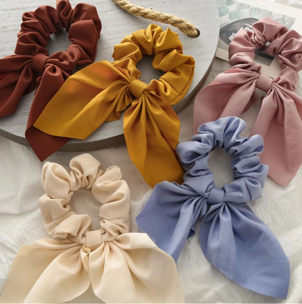 Ribbon scrunchies deals