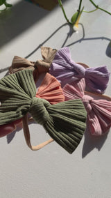 Jersey Ribbed Bow Bow