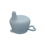Kids' silicone leak proof lid in light blue.