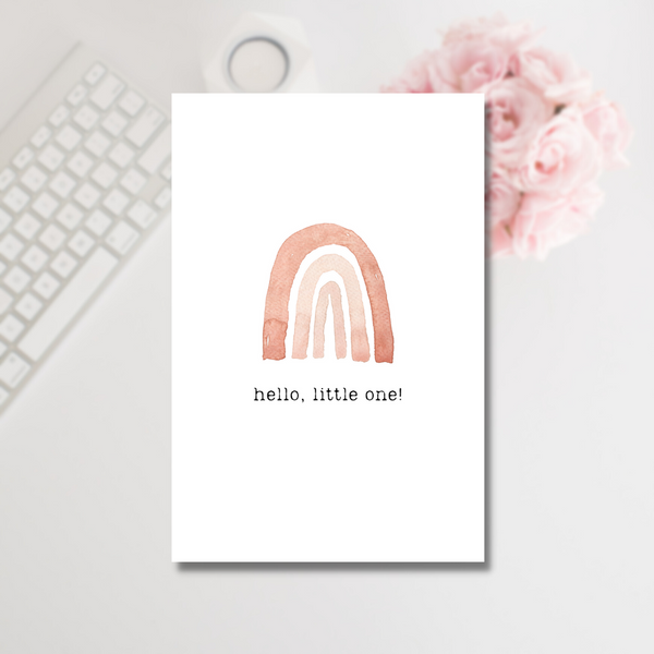 Hello, little one card