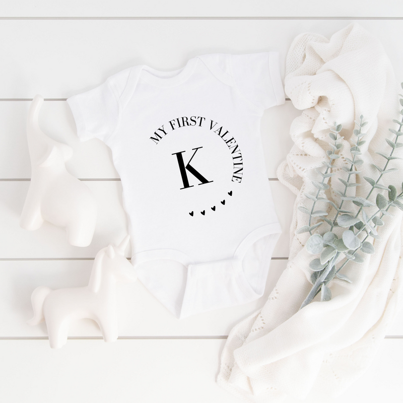 Baby Initial Valentine - Baby Bunny Co.