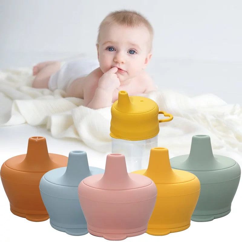 Kids' silicone leak proof lid in various colours.