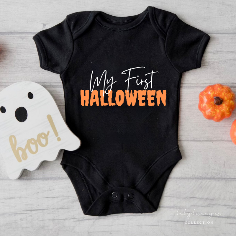 Baby's first best sale halloween onesie