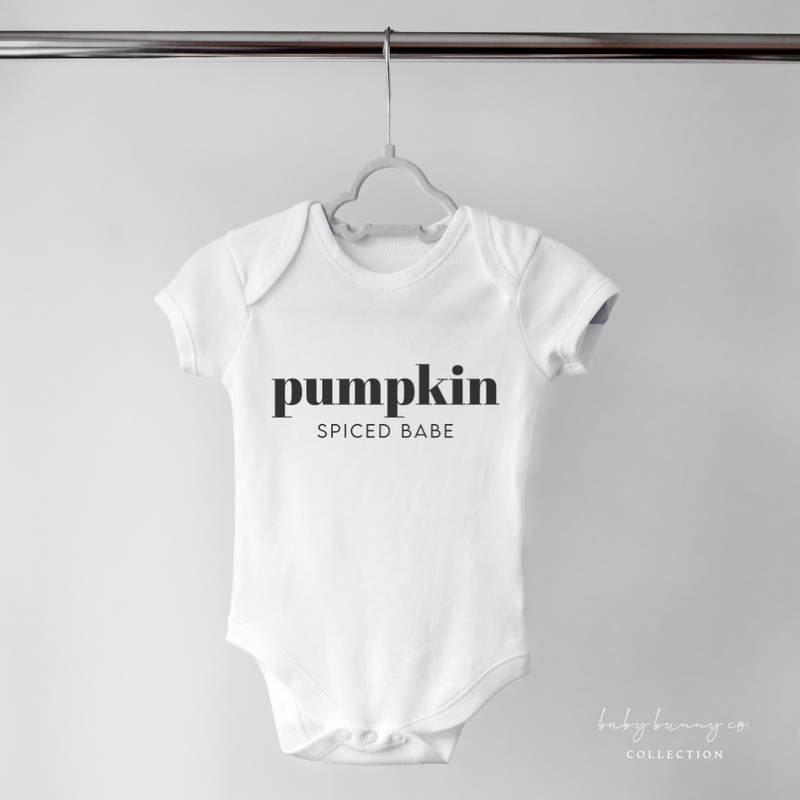Pumpkin Spiced Babe Onesie - Baby Bunny Co.